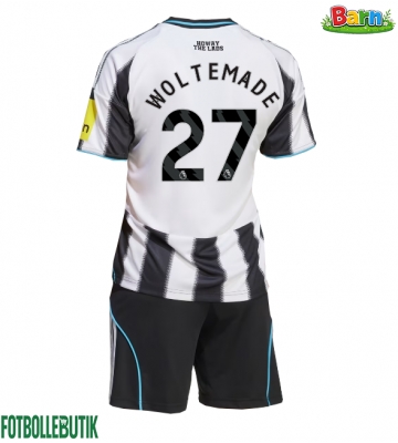 Newcastle United Nick Woltemade #27 Hemmaställ Barn 2025-26 Kortärmad (+ Korta byxor)